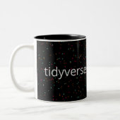 Tidyverse R-gebruiker Tweekleurige Koffiemok (Links)