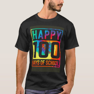 Tie Dye 100 Dagen van School Jongens Meisje Leraar T-shirt