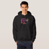 Tie Dye 100 Days of School No Prob Llama Teacher 1 Hoodie (Voorkant volledig)