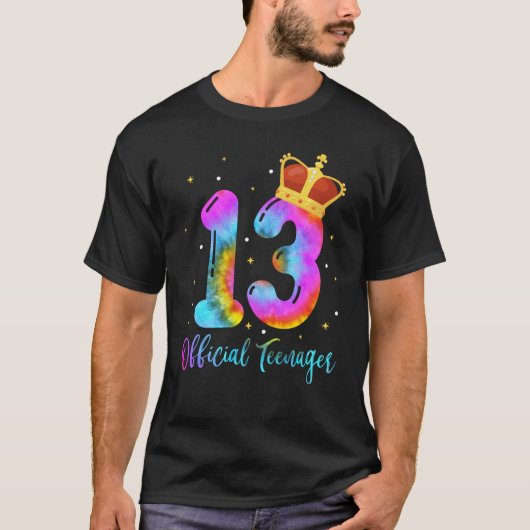 Tie Dye 13th Birthday G T-shirt (Voorkant)