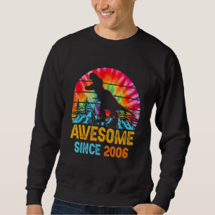 Tie Dye 16e verjaardag 2006 Dinosaurus 16 jaar oud Trui