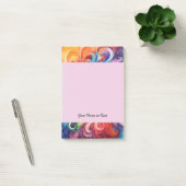 Tie Dye 1 Kleurrijke Waterverf wervelingen Post-it® Notes (Kantoor)