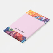 Tie Dye 1 Kleurrijke Waterverf wervelingen Post-it® Notes (Schuin)
