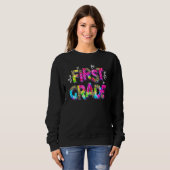 Tie Dye 1e klas squad leraar student eerste dag  Trui (Voorkant volledig)