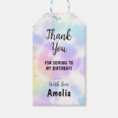 Tie Dye 1e Verjaardag Dank u Label Cadeaulabel (Voorkant)