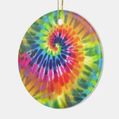 Tie Dye 2 Keramisch Ornament (Links)