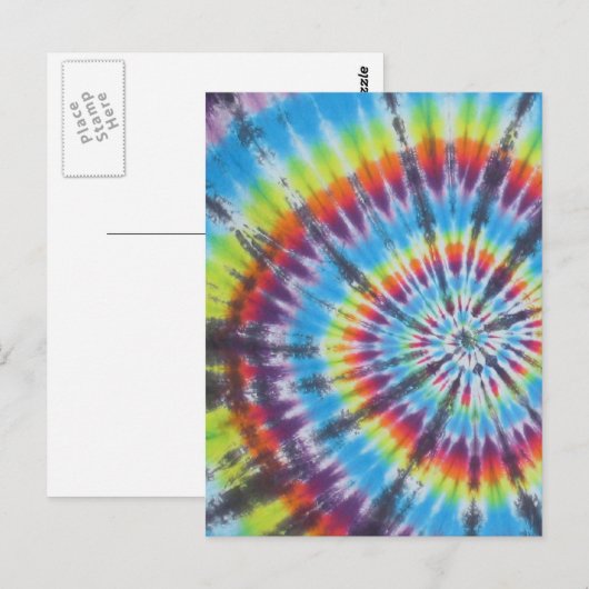 Tie Dye 2 - Populairste Briefkaart (Voorkant / Achterkant)