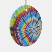 Tie Dye 2 - Populairste Keramisch Ornament (Rechts)