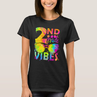Tie Dye 2e graad Vibes leraar eerste dag van de ac T-shirt