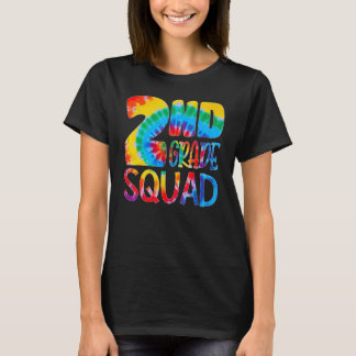 Tie Dye 2e Grade Squad Docent Eerste Dag T-shirt