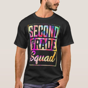 Tie Dye 2e klas Squad leraar eerste terug naar sch T-shirt