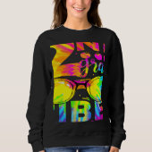 Tie Dye 2nd Grade Vibes Teacher First Day Of Back  Trui (Voorkant)