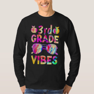 Tie Dye 3e klas sfeer leraar eerste dag terug T-shirt