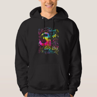 Tie Dye 3e klas typografie team Derde klas leraar Hoodie