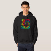 Tie Dye 3rd Grade Squad Teacher Student First Day Hoodie (Voorkant volledig)