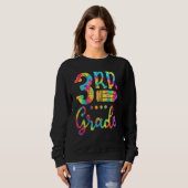 Tie Dye 3rd Grade Squad Teacher Student First Day Trui (Voorkant volledig)