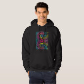 Tie Dye 3rd Grade Typografie Team Teac Hoodie (Voorkant volledig)
