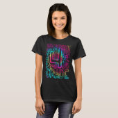 Tie Dye 4th Grade Typografie Team Fourth Grade Tea T-shirt (Voorkant volledig)