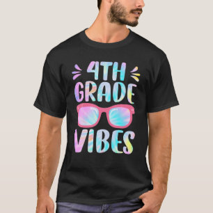 Tie Dye 4th Grade Vibes Fourth Grade Squad 1e dag T-shirt