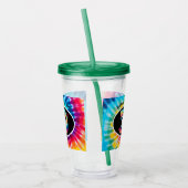 Tie Dye 50th Birthday Acryl Drinkbeker (Links)