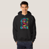 Tie Dye 5e Grade Graffiti 5e Grade Terug naar Sch Hoodie (Voorkant volledig)