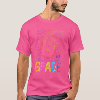 Tie Dye 6e graad terug naar school Hallo zesde gra T-shirt