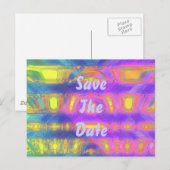 Tie dye aankondigingskaart (Voorkant / Achterkant)