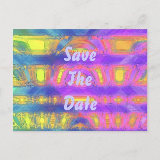 Tie dye aankondigingskaart (Voorkant)