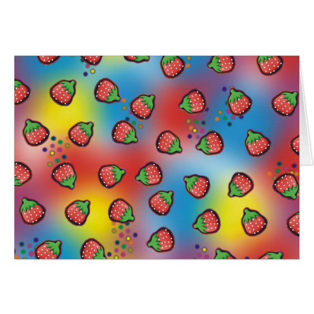Tie Dye Aardbeienvelden (Voorkant Horizontaal)