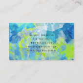 Tie Dye achtergrond | schaarkam | artistiek Visitekaartje (Achterkant)