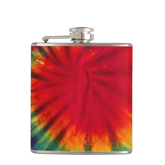 Tie Dye Alcohol Flask Heupfles (Voorkant)