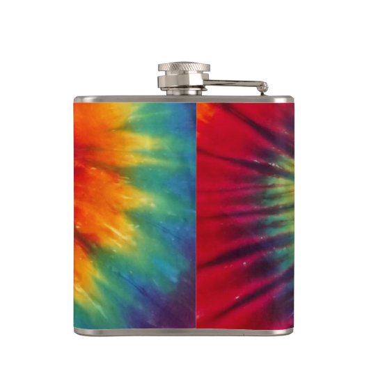 Tie Dye Alcohol Flask Heupfles (Achterkant)