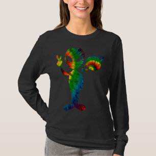 Tie Dye Alien Peace Space World UfDay Peace Sign T-shirt