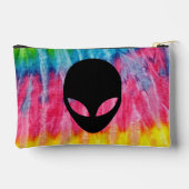 Tie Dye alien zip up cosmetische zak Etui (Achterkant)