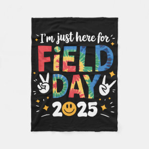 Tie Dye Alleen Hier Voor Field Day 2025 Vredesteke Fleece Deken