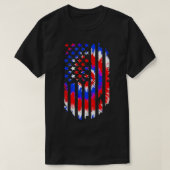 Tie Dye American Flag Patriotic Happy 4 juli T-shirt (Design voorkant)