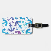 Tie Dye Anchor Pattern 2 Bagagelabel (Voorkant horizontaal)