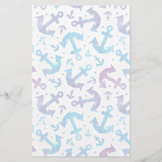 Tie Dye Anchor Pattern 2 Briefpapier (Voorkant)