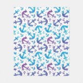 Tie Dye Anchor Pattern 2 Fleece Deken (Voorkant)