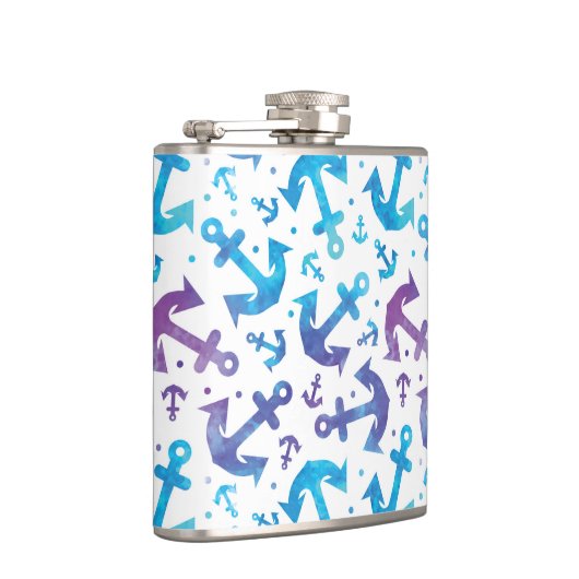 Tie Dye Anchor Pattern 2 Heupfles (Rechts)