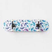Tie Dye Anchor Pattern 2 Skateboard (Horizontaal)