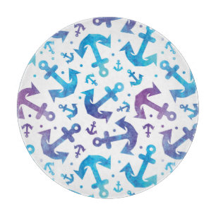 Tie Dye Anchor Pattern 2 Snijplank