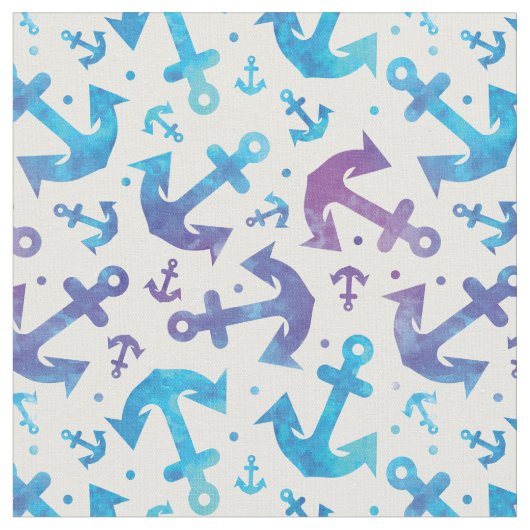 Tie Dye Anchor Pattern 2 Stof (Close Up)