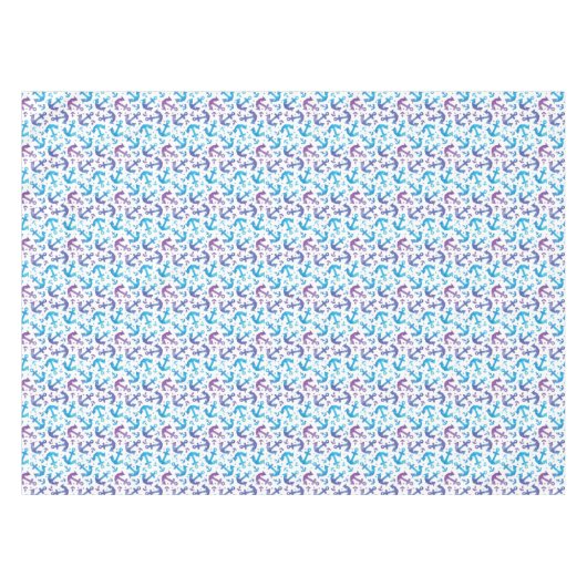Tie Dye Anchor Pattern 2 Tafelkleed (Voorkant (Horizontaal))