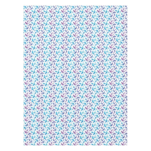 Tie Dye Anchor Pattern 2 Tafelkleed (Voorkant)