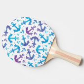 Tie Dye Anchor Pattern 2 Tafeltennisbatje (Zijkant)