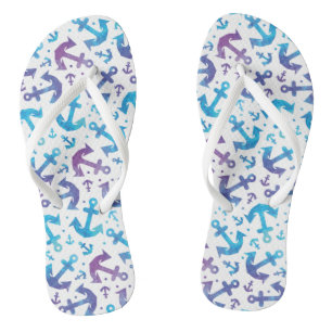 Tie Dye Anchor Pattern 2 Teenslippers