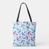 Tie Dye Anchor Pattern 2 Tote Bag (Achterkant)