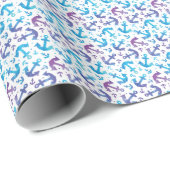 Tie Dye Anker Patroon Cadeaupapier (Rol Hoek)
