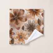 Tie Dye Autumn Floral Bad Handdoek (Wasdoekje)